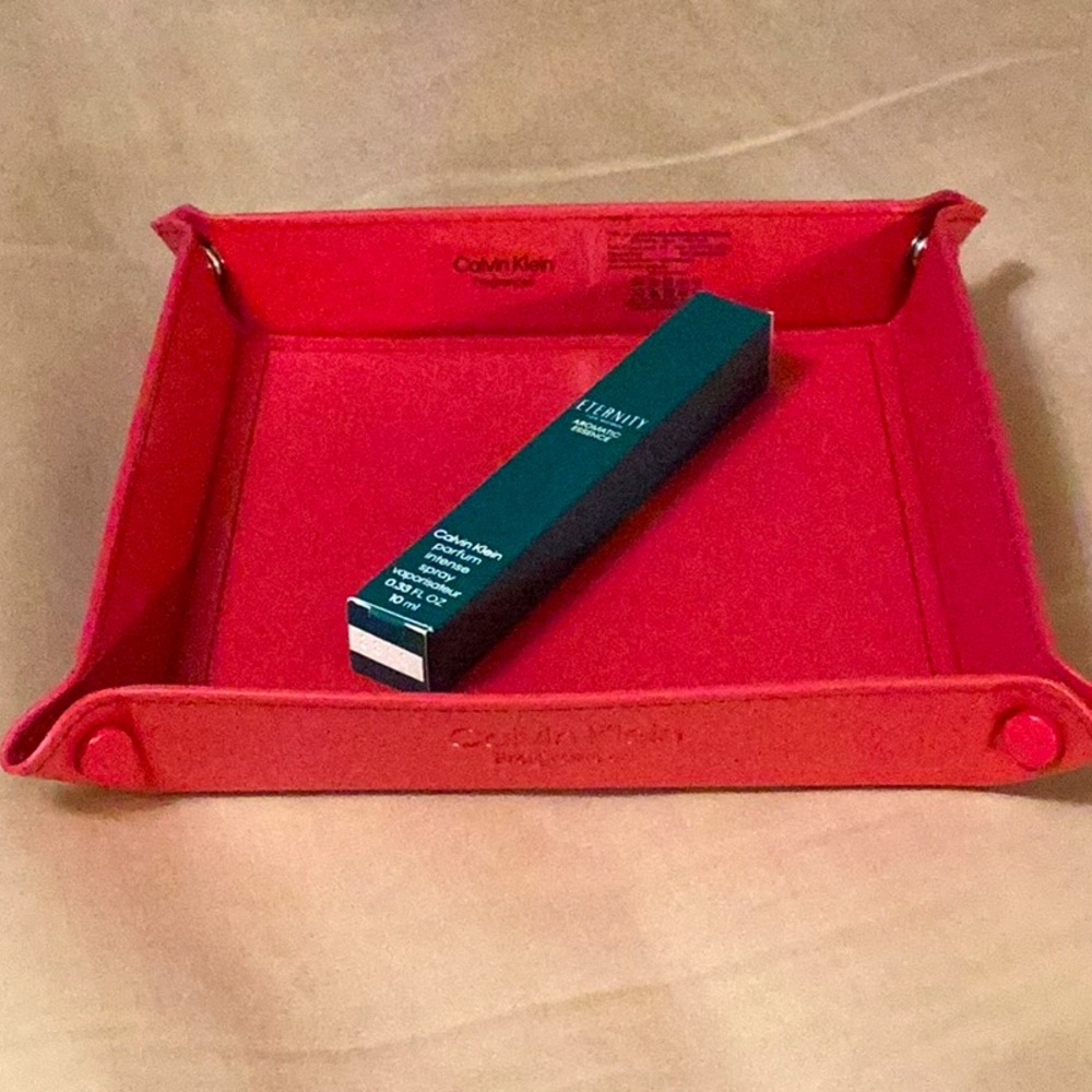 Calvin Klein Catchll Tray (holds small items) & Eternity for women NEW